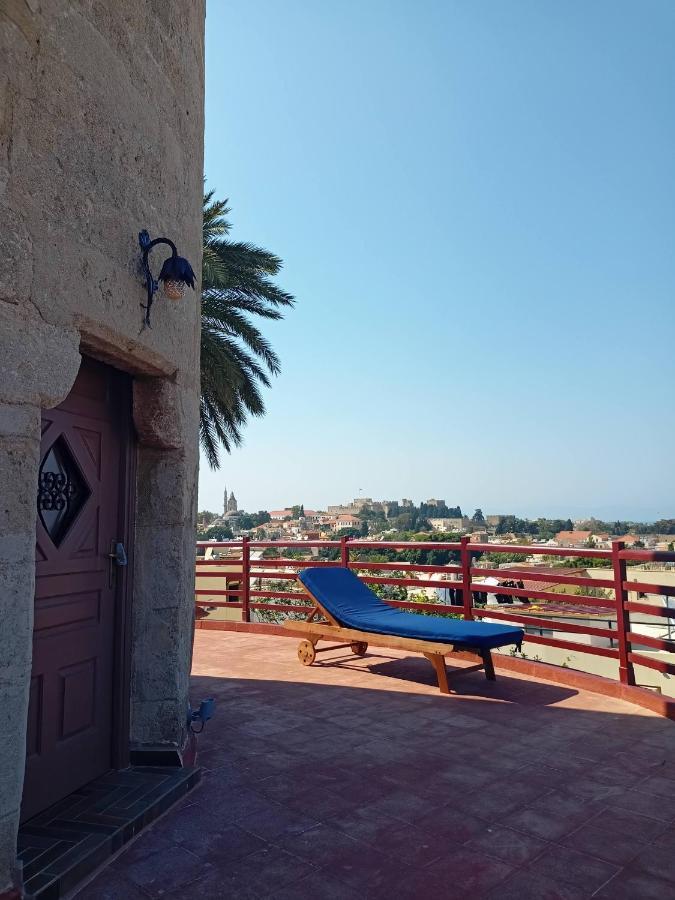 A Medieval Windmill Tower With Magnificent View Rhodes City Eksteriør billede